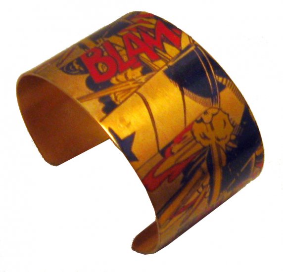 Blam! 1 1/2" Pop Art Comic Cuff Bracelet