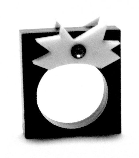 Modern POW! Comic Contrast Ring