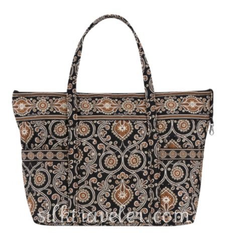 Vera Bradley Super Tote XL Caffe Latte Ã¢Â¢ overnight bag weekender ...
