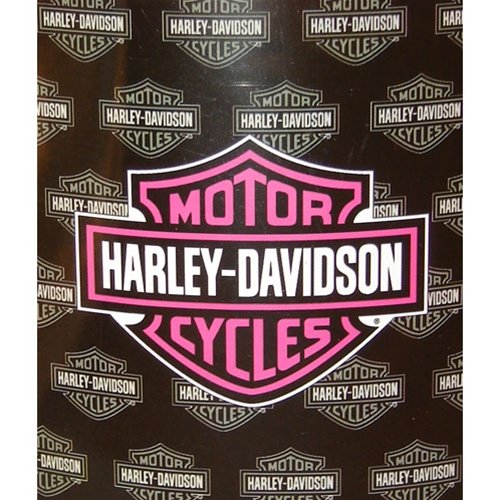 Harley Davidson Fleece Blanket-Pink Logo