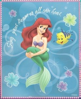 Disney's Little Mermaid Fleece Blanket