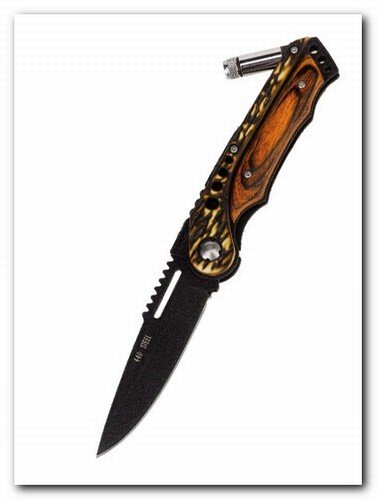 Pocket Knife with LED Flashlight
