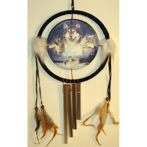 Wolf Dreamcatcher w/ Windchime