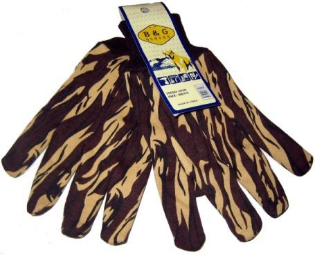 Brown Camo Jersey Gloves