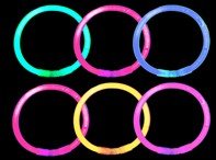 50 Glow Stick Bracelets - Assorted colors
