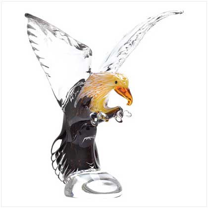 Art Glass Eagle Statue