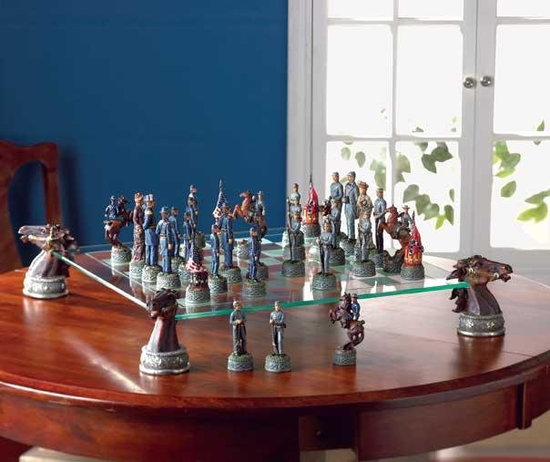 Deluxe Civil War Chess Set