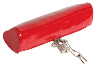 Heart Shaped Box (Red Faux Patent Leather)