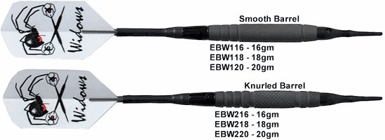 Laser Black Widow Soft Tip Darts