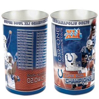 Indianapolis Colts Trash Can Superbowl Champions