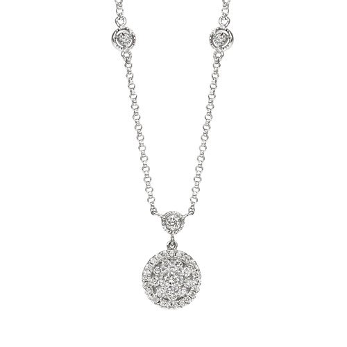 14 White Gold Diamond Necklace