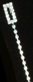 Rhinestone belt with buckle.