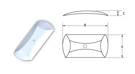 Oblong Series Metal Dome & Metal Snap Dome