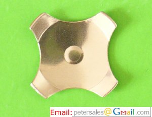 Gold Plated Cross (4-leg) Series Metal Dome