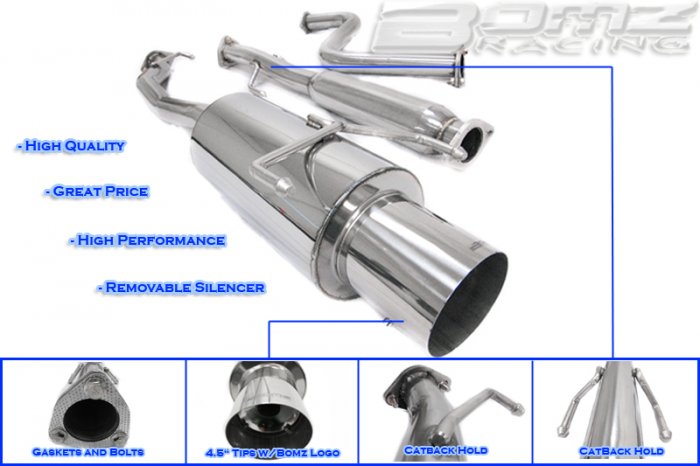 EXHAUST CATBACK 90-93 HONDA ACCORD