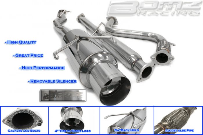 EXHAUST CATBACK 94-97 HONDA ACCORD 4CYL