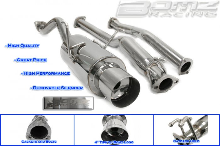 EXHAUST CATBACK 01-03 HONDA CIVIC 2DR/4DR