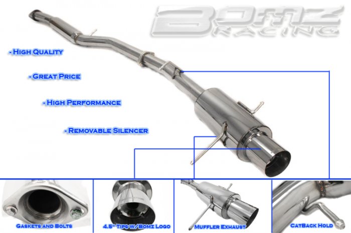 EXHAUST CATBACK 01-04 SUBARU WRX