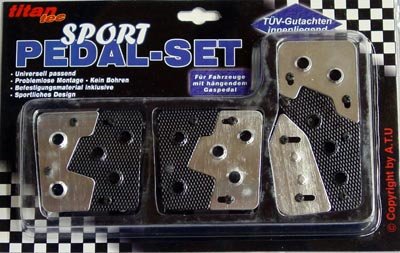 Racing Carbon Fiber/Silver Pedal for Manual Transmissio