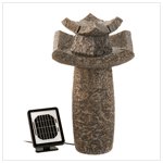 Temple Solar Water Fountain