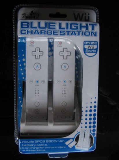 2 x 2800mAh Battery Packs++USB Charging Station for Wii