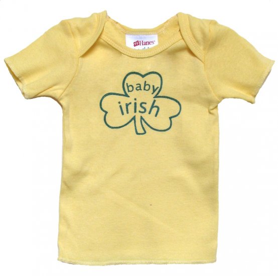 Baby Irish Shamrock Yellow Shirt (6, 12 & 24 mos.)