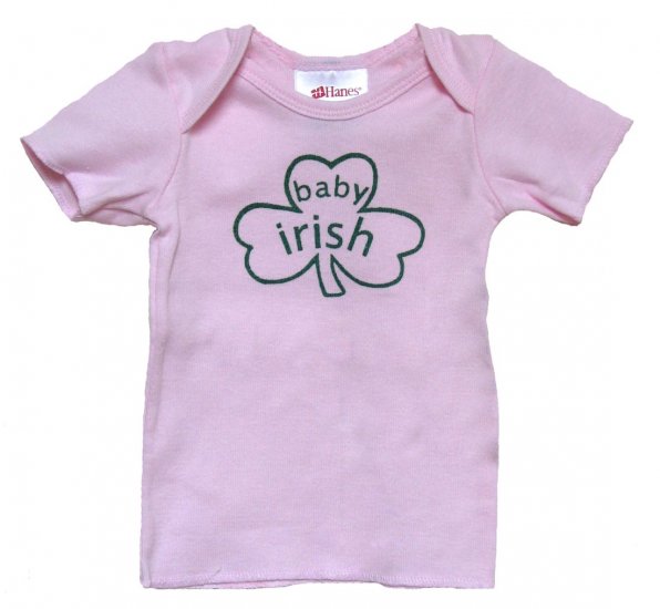 Baby Irish Shamrock Pink Shirt (6, 12, 18 & 24 mos.)