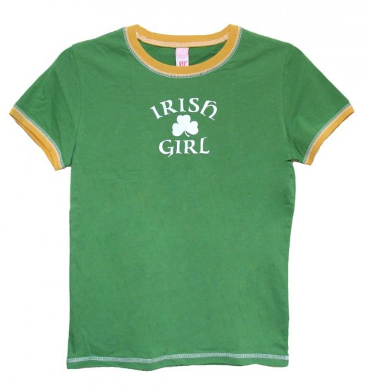 Irish Girl Shamrock Hyp Shirt (Juniors sz. S, M, L, XL)