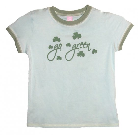 Go Green Shamrock Hyp Shirt (Girls sz. 7/8, 10/12, 14/16)