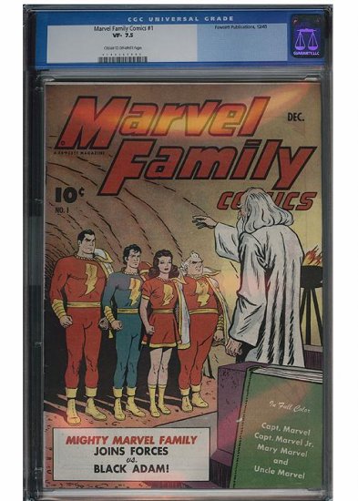 Marvel Family #1 (CGC 7.5) Graded Comic Book