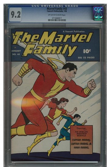 Marvel Family #43 (CGC 9.2) Highest Graded!