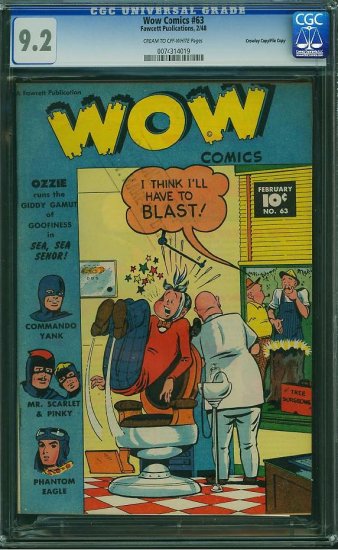 WOW Comics #63 (CGC 9.2) File Copy - 2ND HIGHEST GRADED