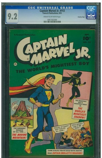 Captain Marvel Jr #113 (CGC 9.2) 2nd HIGHEST GRADED