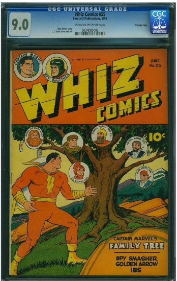 Whiz Comics #55 (CGC 9.0) HIGHEST GRADED