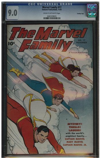 Marvel Family #17 (CGC 9.0) Highest Graded!