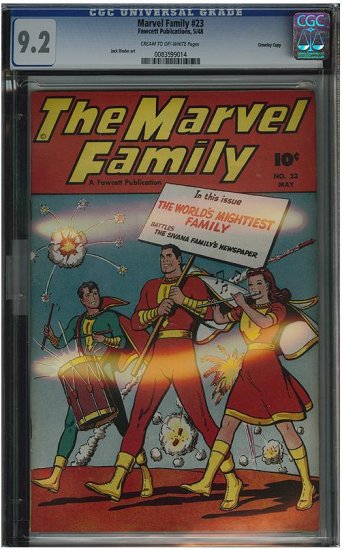 Marvel Family #23 (CGC 9.2) Highest Graded!