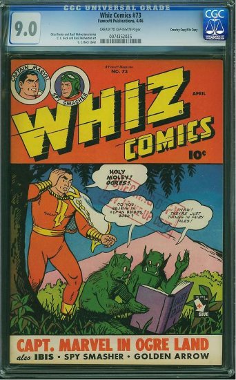 Whiz Comics #73 (CGC 9.0) File Copy -2nd HIGHEST GRADED