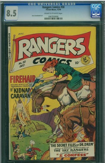 Rangers Comics #50 (CGC 8.5) 2ND HIGHEST GRADED