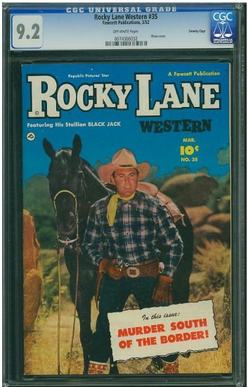 Rocky Lane Western #35 (CGC 9.2) HIGHEST GRADED