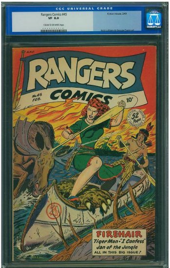 Rangers Comics #45 (CGC 8.0) 2ND HIGHEST GRADED