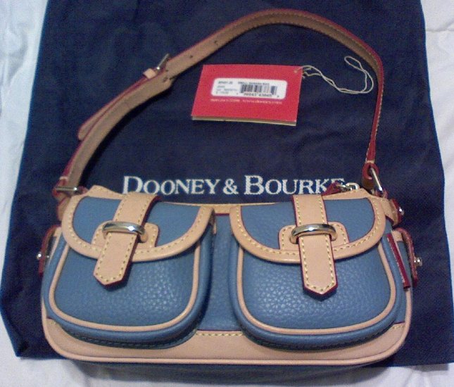 Dooney and Bourke Small Blue Banana bag - like new!