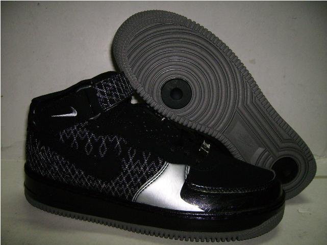 Men jordan Fusions Black and Silver