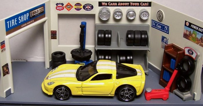 HOT WHEELS C6 CORVETTE YELLOW