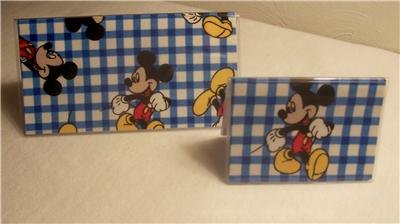 Mickey Mouse Checkbook Cover Set