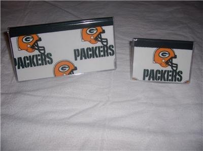 Green Bay Packers Checkbook Cover Set