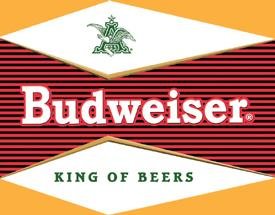 Budweiser Beer Bullseye Logo Tin Sign #1247