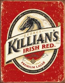 Killian's Beer Weathered Tin Sign #1390