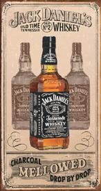 Jack Daniel's Charcoal Whiskey Tin Sign #1224