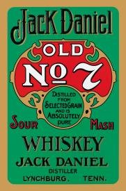 Jack Daniel's Green Label Whiskey Tin Sign #779