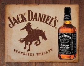 Jack Daniel's Tennessee Whiskey Bronco Tin Sign #1136